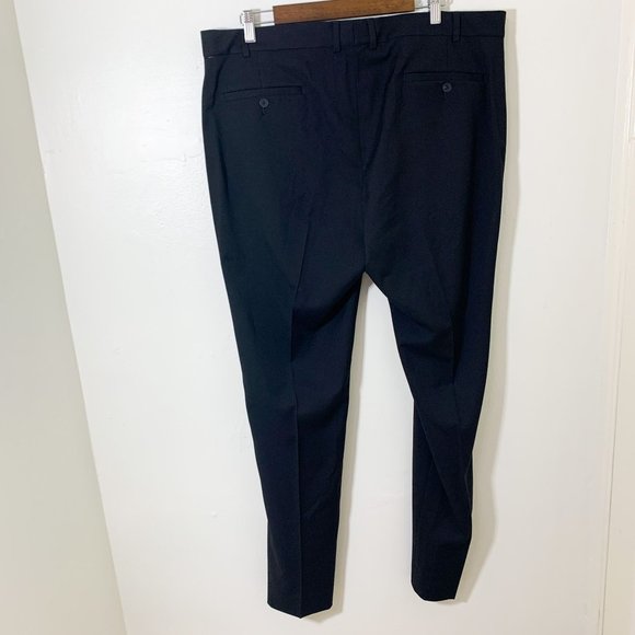 Kenneth Cole Reaction tuxedo black dress pants 40 x 46 - Picture 4 of 7